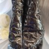 Chanel Puzzle-piece  Classic Cc Logo Grand Shopping Gst Tote Black Gold Patent Leather Shoulder Bag - Image 5