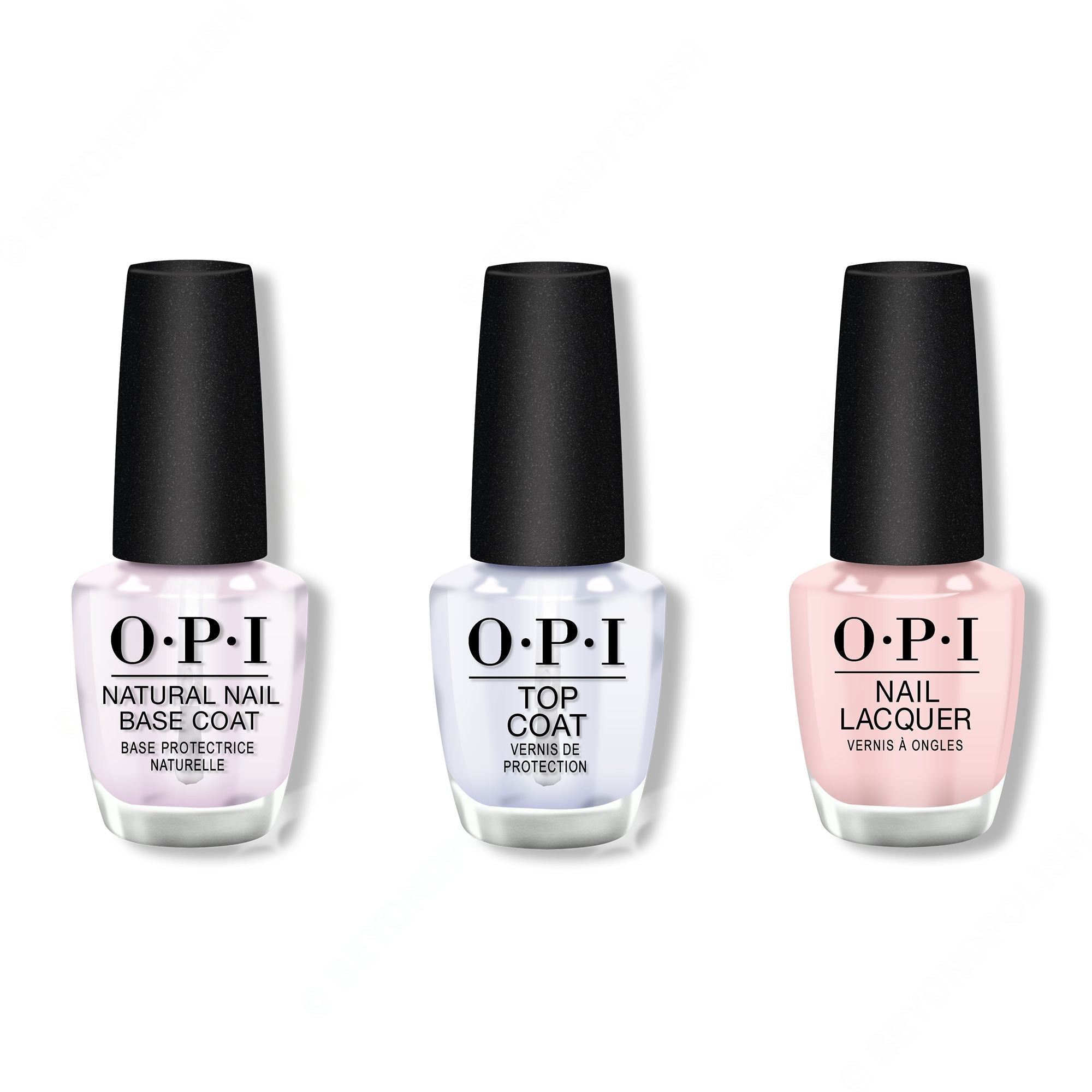 OPI Put It In Neutral nail lacquer, base and top coat